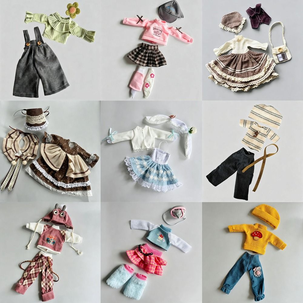 Bjd Doll 1 6 Full Set With Clothes - Set Pakaian Boneka 30cm Gaya Lolita