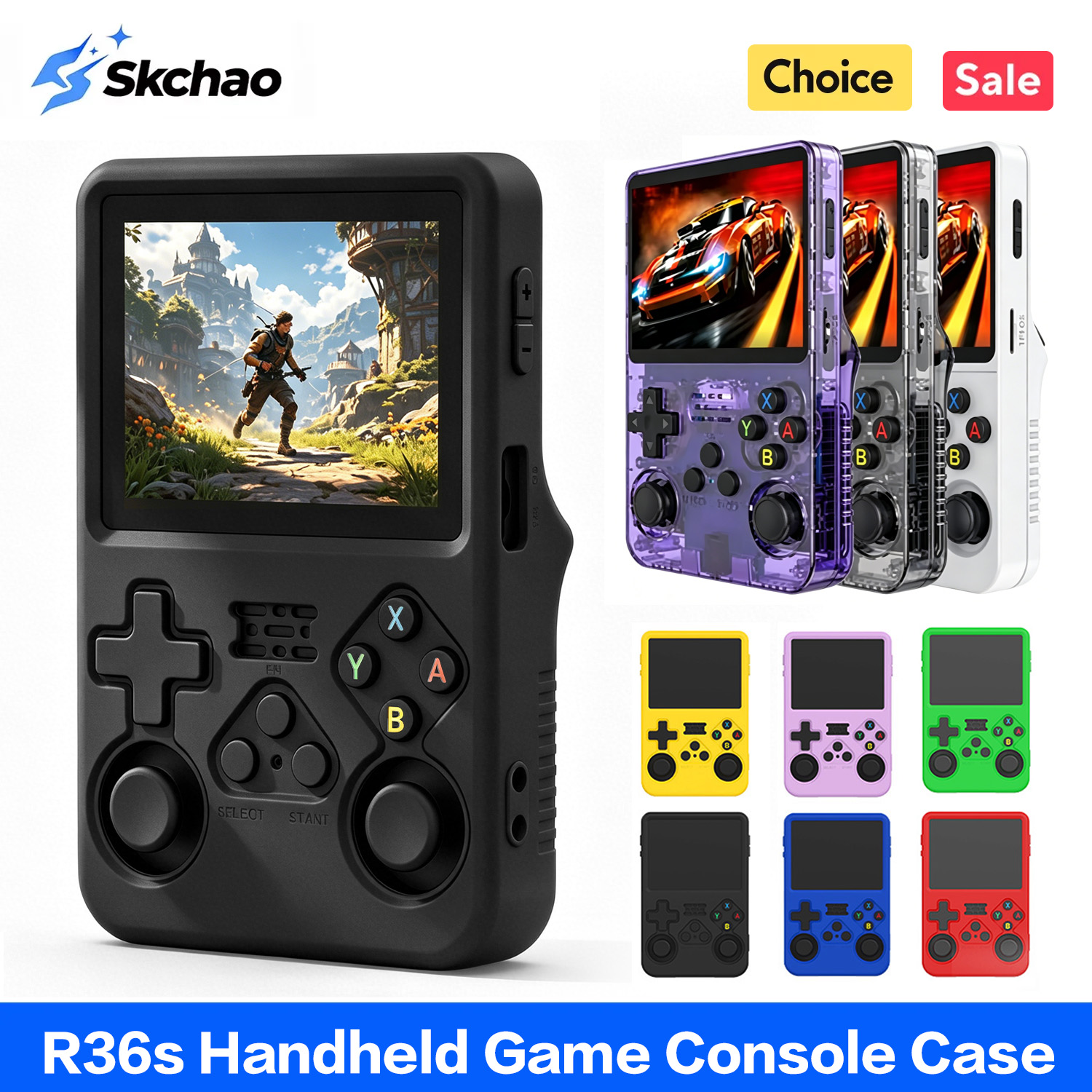 Retro Handheld Game Console R36S - Casing Pelindung R36s untuk R36S, Casing