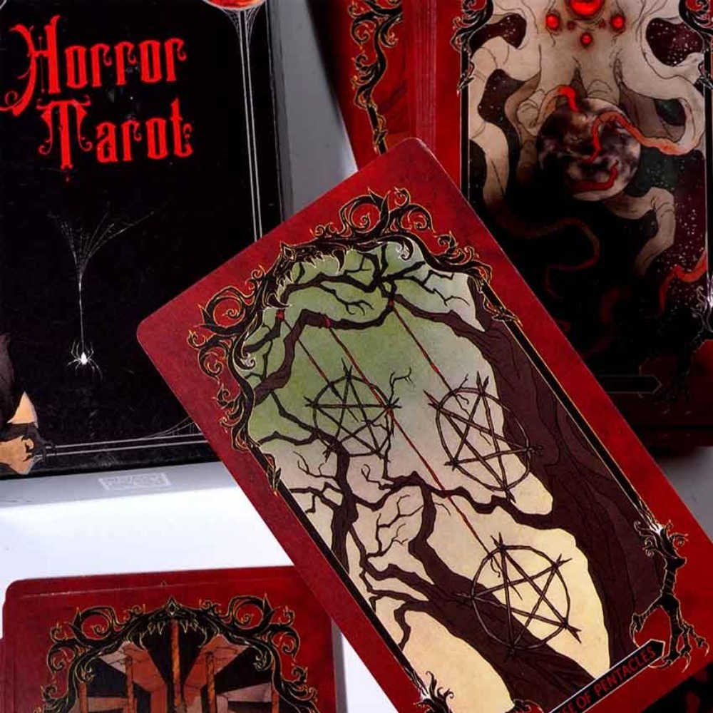 Tarot Cards Deck With Guidebook - 10.3*6cm kartu dek Tarot horor permainan