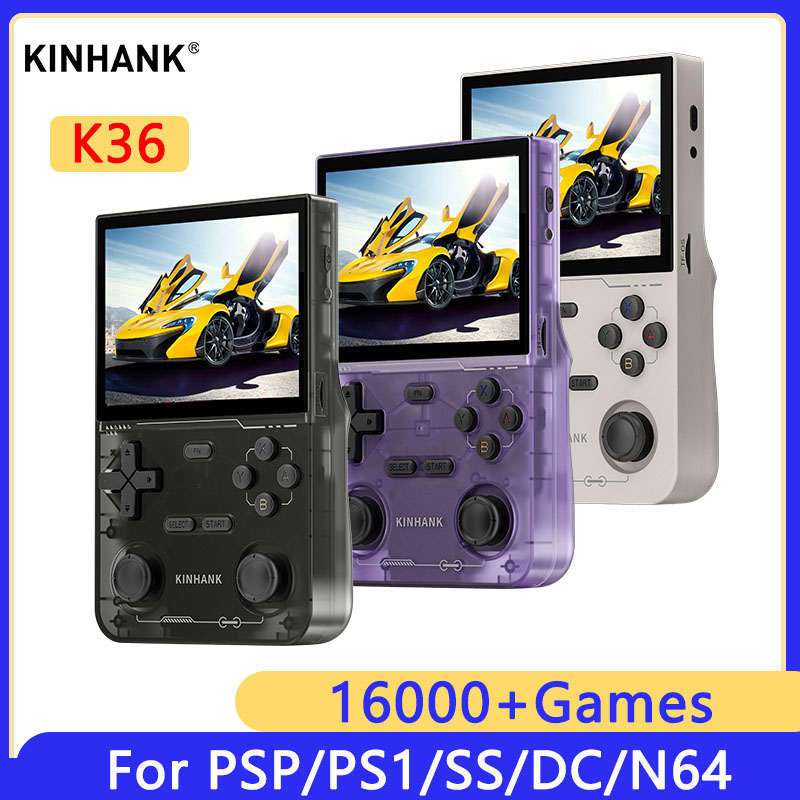 Retro Handheld Game Console R36S - KINHANK K36 konsol Video Game genggam