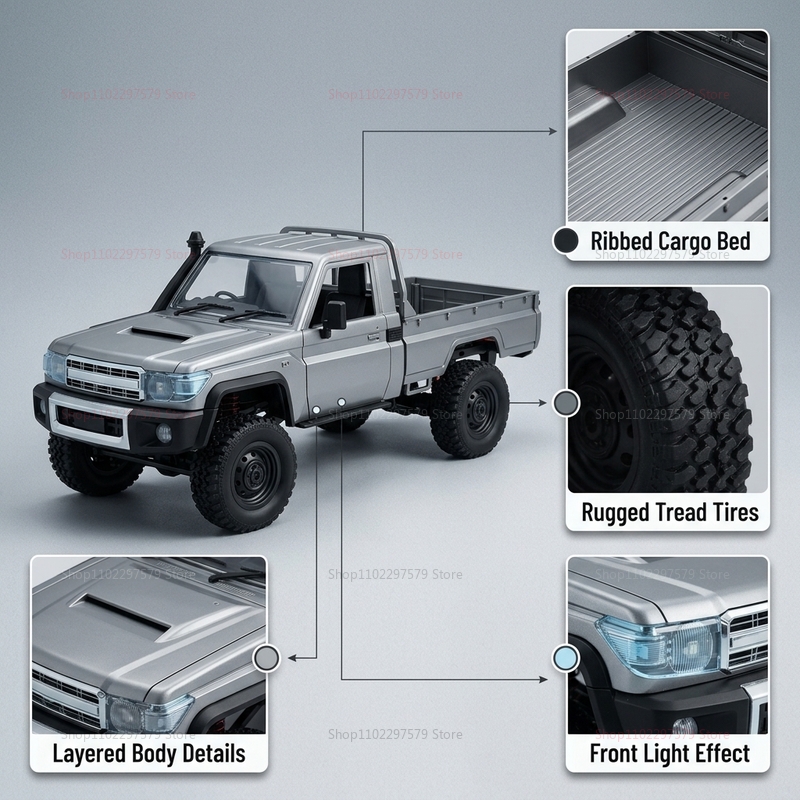MN82, Truk Pikap 4WD Off-Road  - Rc Drift Car 1 24 Scale 4Wd ulasan dan harga