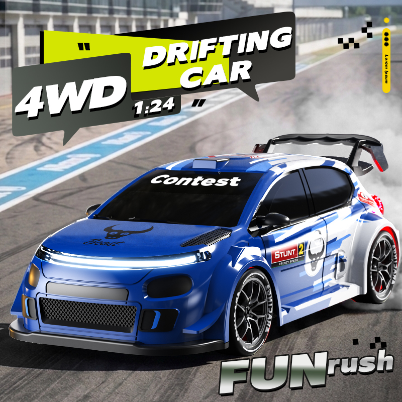 Mobil RC Drift 4WD Skala 1:24  - Rc Drift Car 1 24 Scale 4Wd ulasan dan harga
