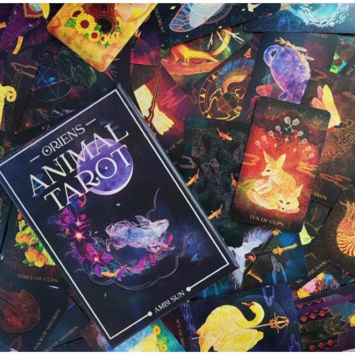 Kartu Tarot hewan Oriens 12x7c - Tarot Cards Deck With Guidebook ulasan dan harga