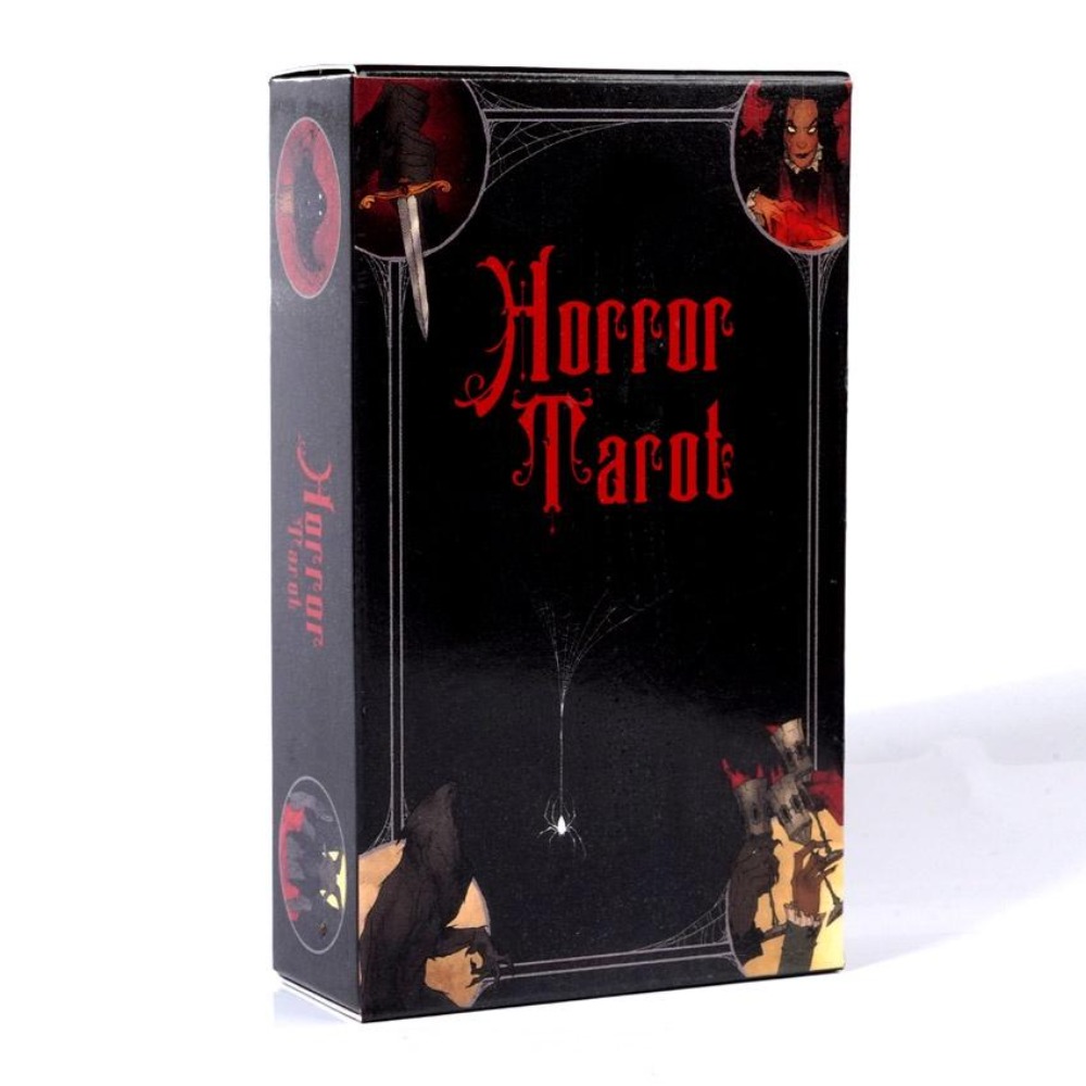 10.3*6cm kartu dek Tarot horor - Tarot Cards Deck With Guidebook ulasan dan harga