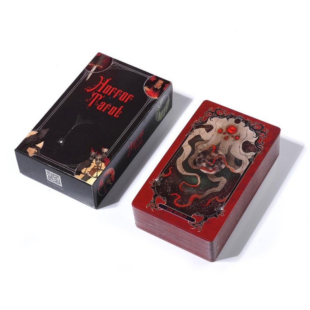 10.3*6cm kartu dek Tarot horor - Tarot Cards Deck With Guidebook ulasan dan harga