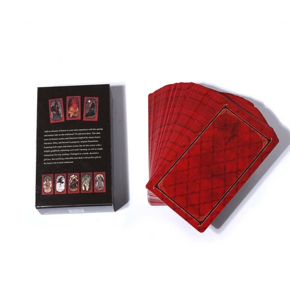 10.3*6cm kartu dek Tarot horor - Tarot Cards Deck With Guidebook ulasan dan harga