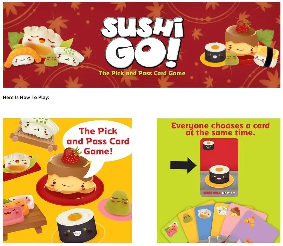 Sushi, ayo! & Permainan Kartu  - Board Games ulasan dan harga